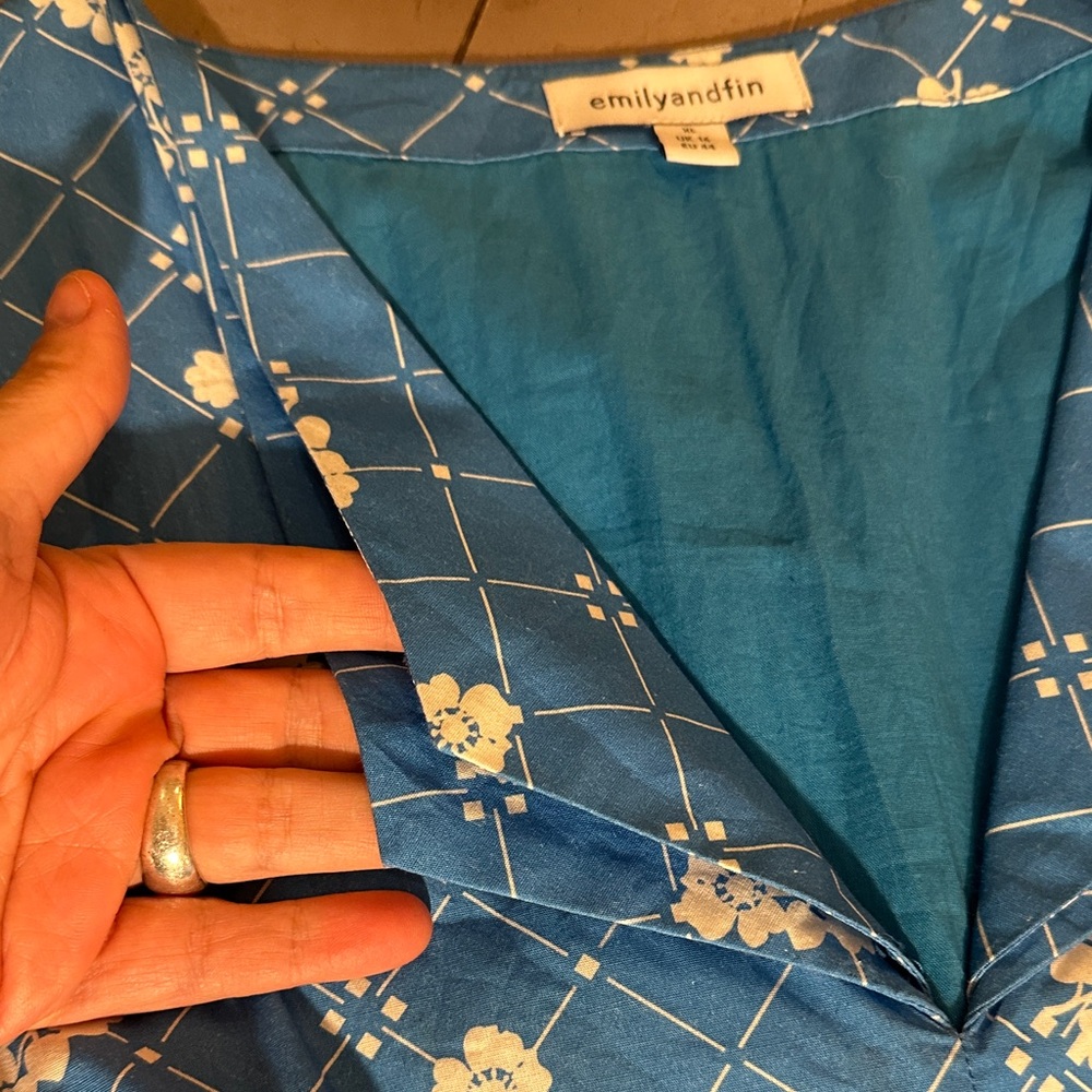 Emily and Fin RARE Blue Rockabilly Dress - Picture 4 of 10